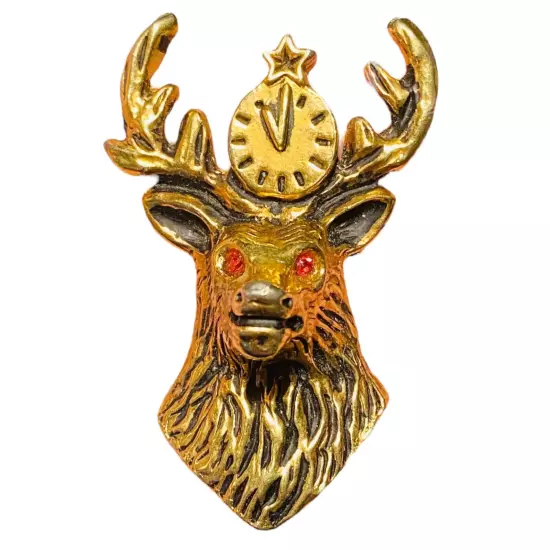 Vintage Elks Lodge BPOE Bolo No Tie Western Retro GOLD TONE Elk B P O E B226