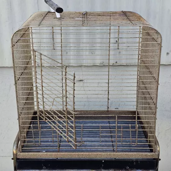 MED 20"x20"x30" Birdcage w/ Stand & Top Perch Parrot Cockatiel Conure Conures