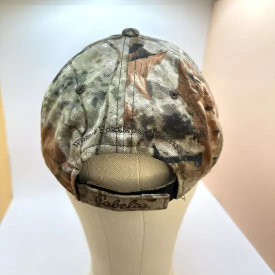 Cabelas Camo Hat Adjustable Camouflage Cap Embroidery On Side Hunting Fishing 