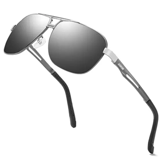 Aluminium HD Polarized Photochromic Sunglasses Men Pilot Eyewear Driving Glasses