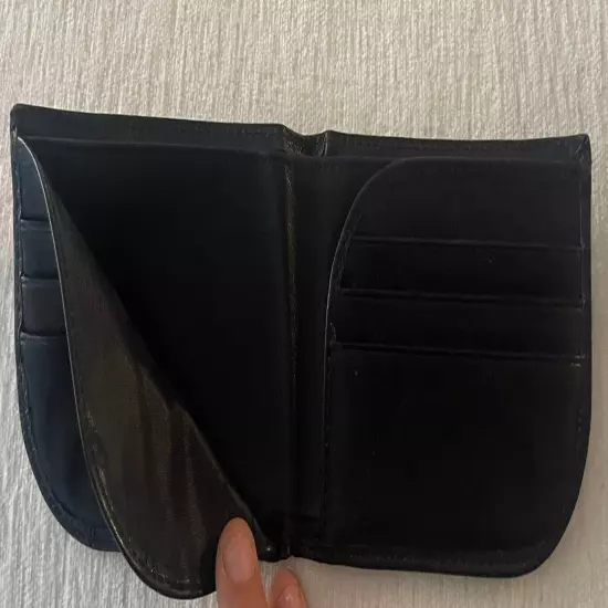 Magellan’s Bi-Fold Black Leather Wallet with 9 Pockets