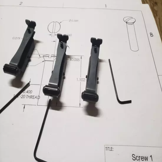 Sheridan /Benjamin set screw rear sight 