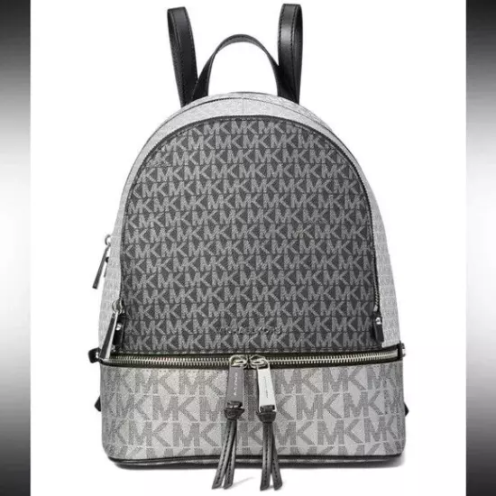 Michael Kors black multi rhea medium backpack NWT (298.00)