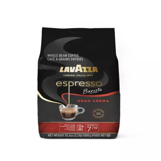 Espresso Barista Gran Crema Whole Bean Coffee Blend, Medium Espresso Roast, Oz B