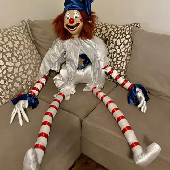 Poltergeist Clown Doll Creepy Clown Plush Doll Toys Stuffed Halloween Doll Gift