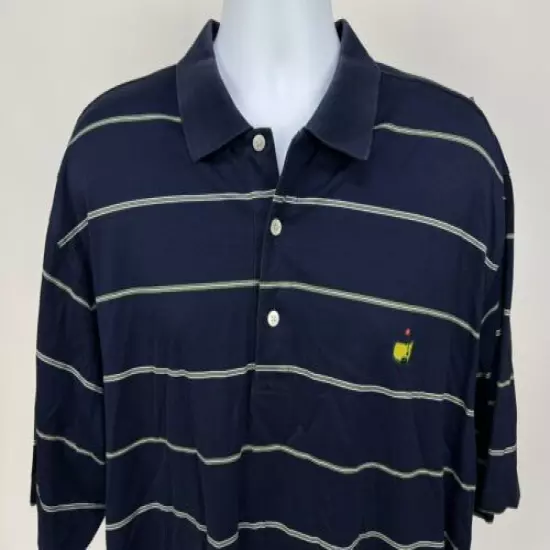 Amen Corner Masters Augusta National Navy Stripe Shirt XL