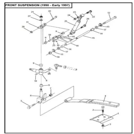 OEM Columbia Steering Arm w/Bushings (RH-Passenger) Front Suspension 57160-88A