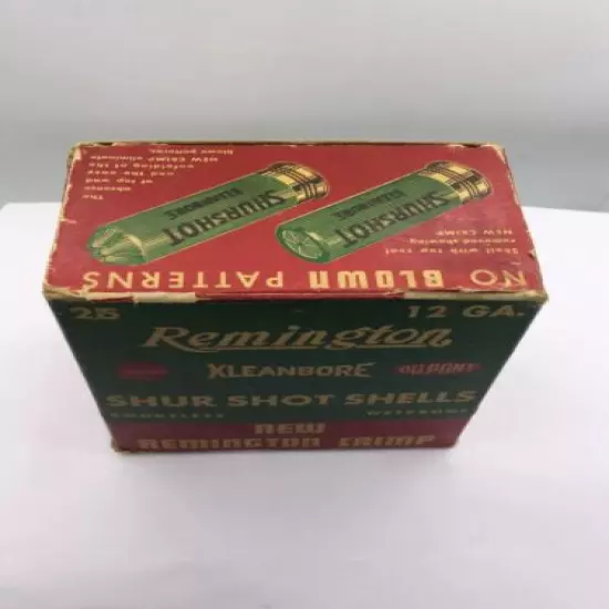 VINTAGE REMINGTTON 12 GA. SHOTGUN SHELL BOX - JUST BOX (I518)