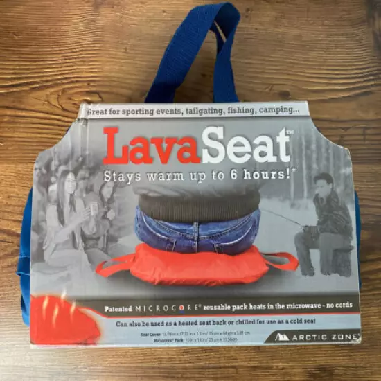 Arctic Zone Lava Seat Heatable/Chilled Sports/Fishing/Camping/Hunting BLUE NEW