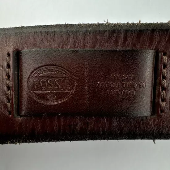 FOSSIL Men's Leather Belt Size 40 Brown mb125040040 Cargo Brown