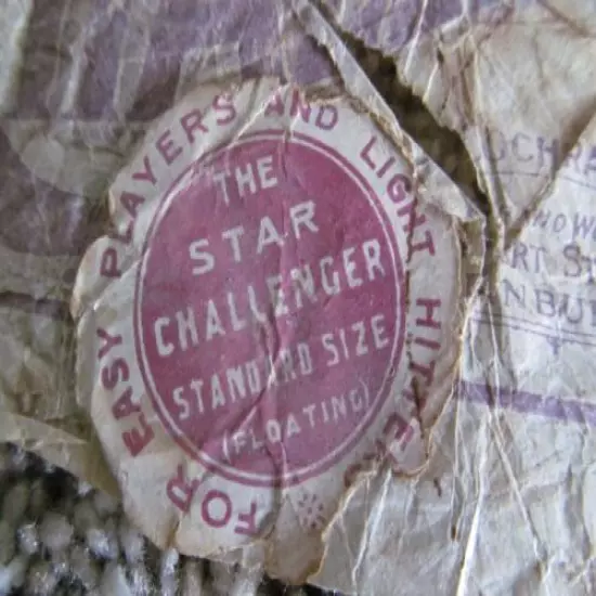 VERY RARE TISSUE INSERT TO A DOZEN STAR CHALLENGER GOLF BALLS W/ORIGINAL SEAL