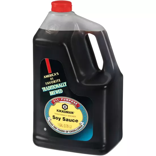 - Traditionally Brewed Soy Sauce, All Purpose Seasoning - 1 Gallon (Pack of 1)