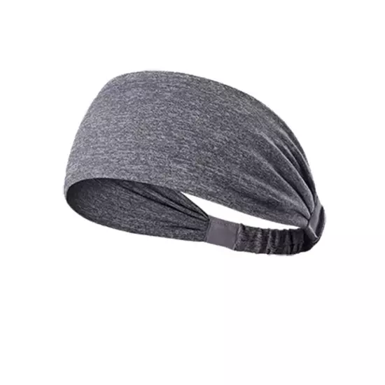 Sports Headband for Men Women Moisture Wicking Sweat Band Elastic Wide Hair Band