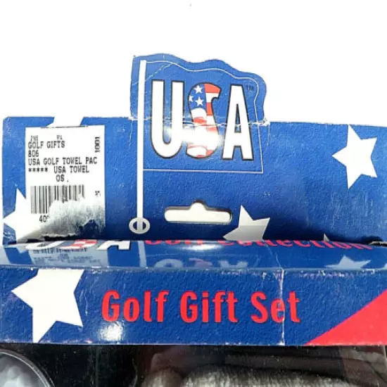 Golf Gift Set USA Golf Collection Ball Towel Tees Model 806 NIB