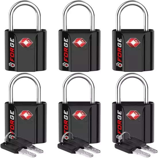 TSA Approved Luggage Locks, Ultra-Secure Dimple Key Travel Locks with Zinc Alloy