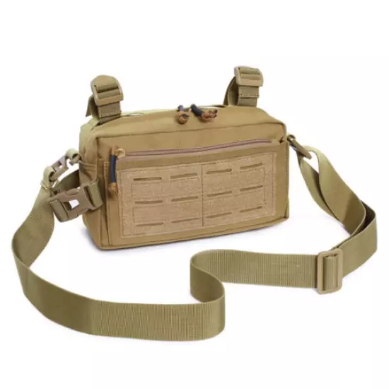 Military Tactical Molle Shoulder Pack Messenger Bags EDC Sundries Pouch Outdoor