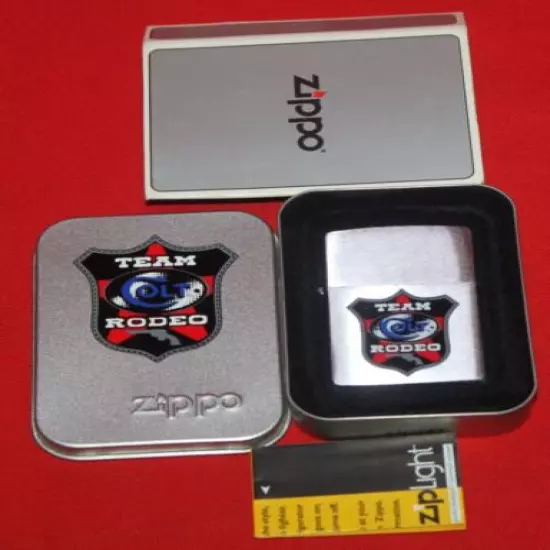 Colt Firearms Factory Colt ZIPPO Team Rodeo Light in Case .