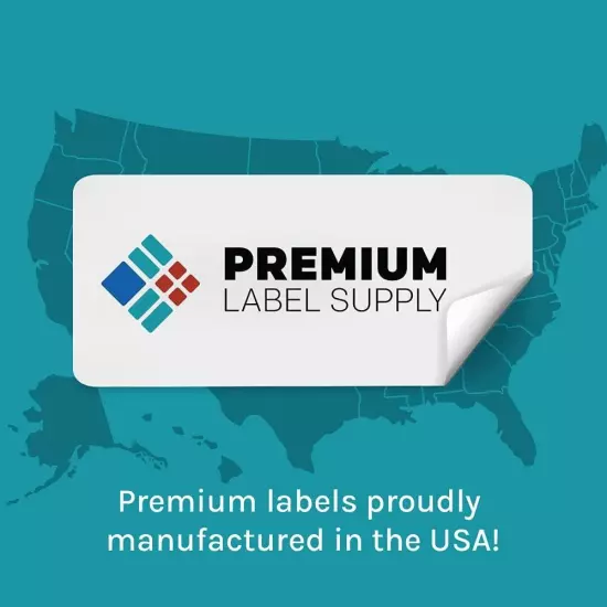 Premium Label Supply White Sticker Return Address 2000 Labels, Multicolor 