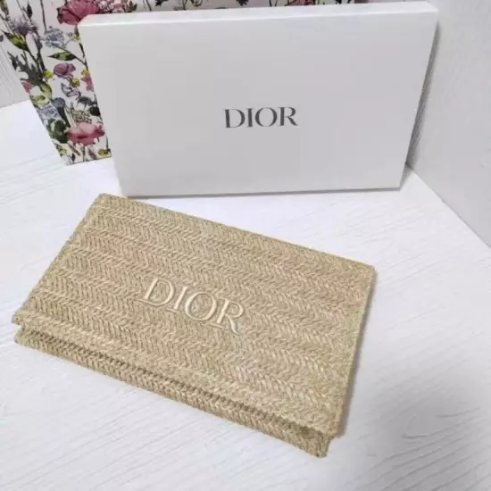 Christian Dior Novelty Clutch Pouch 2023 Summer Rattan Beige from Japan