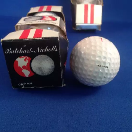 Vintage Butchart-Nicholls International Golf Balls, Lot of 7