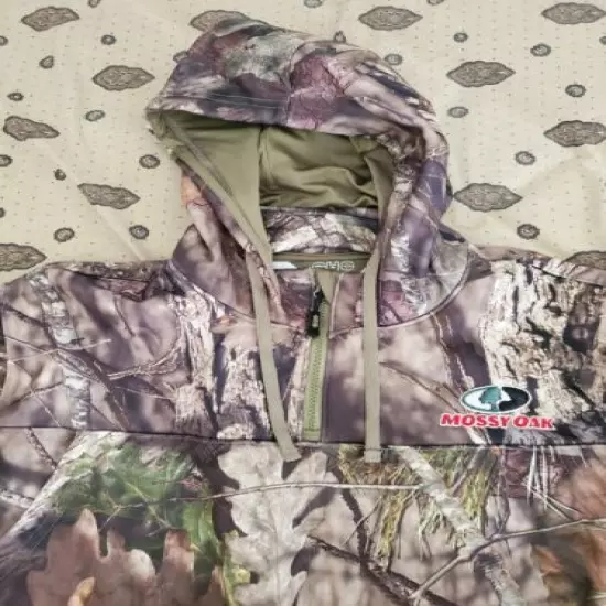 Paramount EHG Elite Men's Teton 3 Pocket Quarter-Zip Technical Hoodie Mossy Oak 