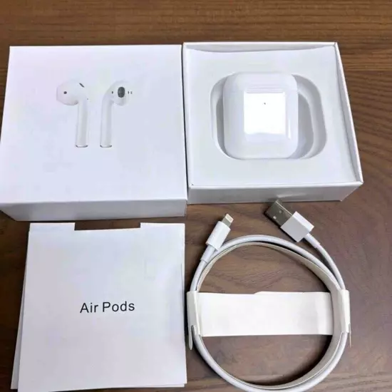 Apple AirPods 2nd Generation Airpods Bluetooth Earbuds Earphone & Charging Case