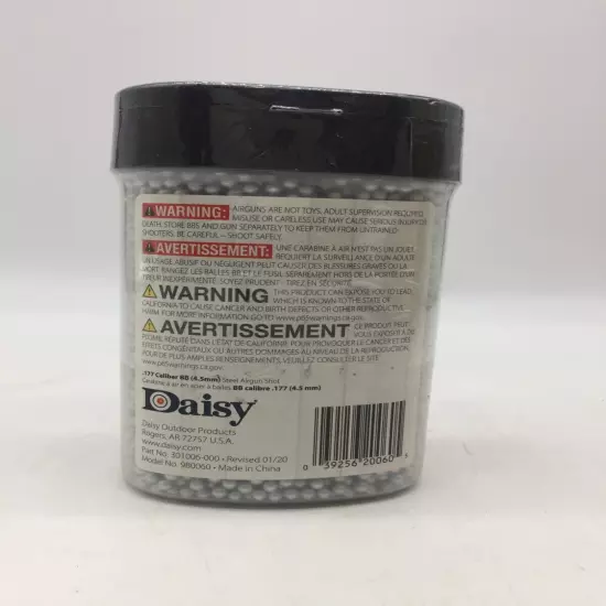 Daisy Precision Max BB's .177 cal Zinc Plated Steel 6000ct.