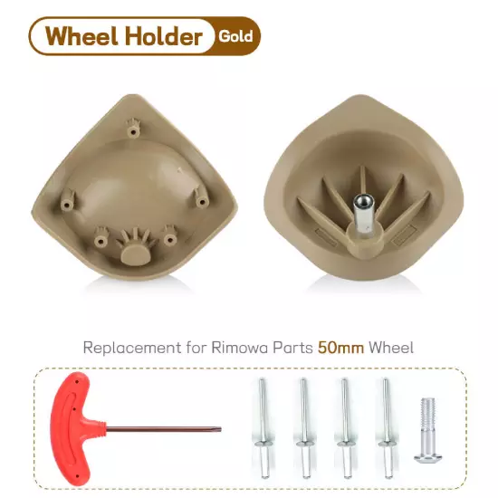 Multiple colors 50mm Wheel Holder Replacement for Rimowa Luggage Box