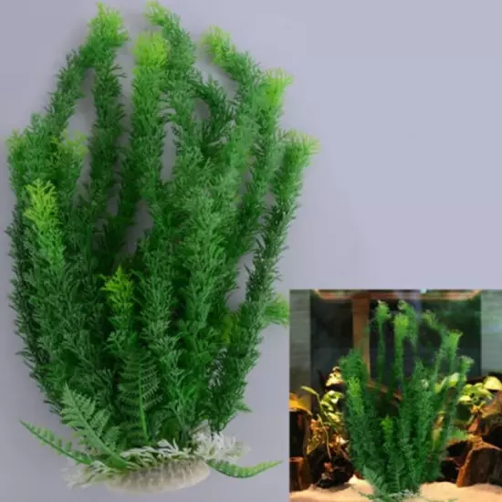 Artificial Grass Aquarium Ornament Water Plant Plastic for Fish Tank Decor Cute