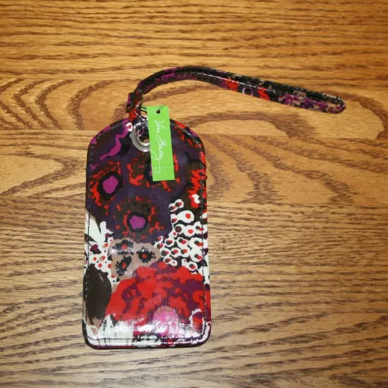 Vera Bradley LUGGAGE TAG laminated travel suitcase ID case gift card holder NEW