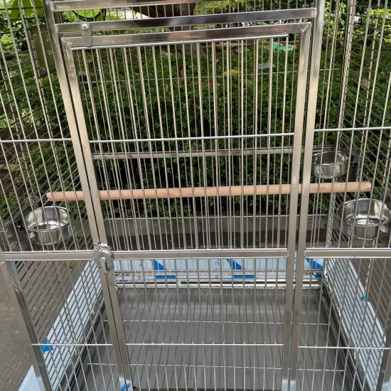 Stainless Steel SUS201 Play Top Style Bird Cage Parrot Cage Large 36"x26"x70"