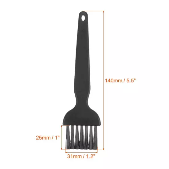 Anti Static ESD Brush Plastic Handle Nylon Cleaning Brushes 25x31mm Bristles