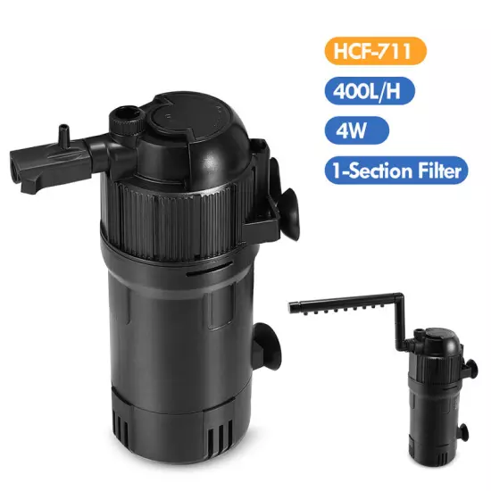 5-in-1 Internal Aquarium Fish Tank UV Sterilizer Filter Submersible Water Pump