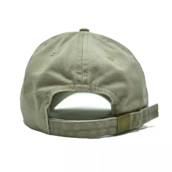 Plain Adjustable Military Solid Washed Cotton Polo Style Baseball Cap Dad Hat