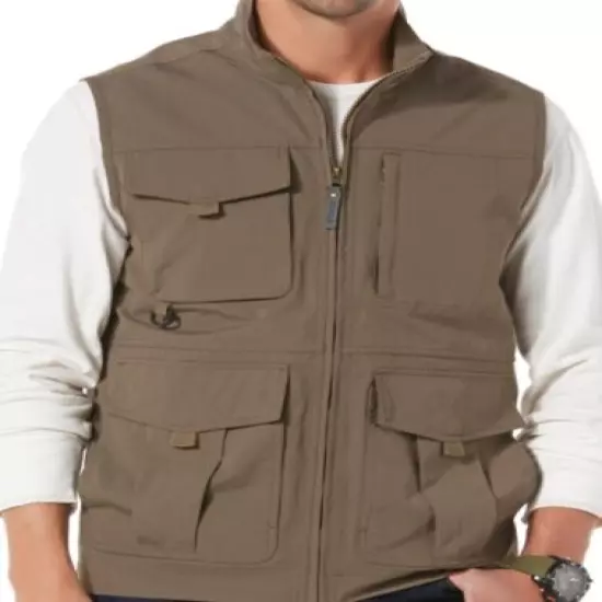 OUTDOOR LIFE TRAVELER UTILITY VEST MENS MEDIUM M HIKING NEW FAST USPS SHIP