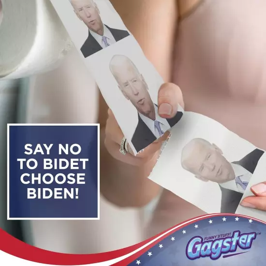 Joe Biden Funny Political Toilet Paper Roll by 200 Count (Pack of 1), 