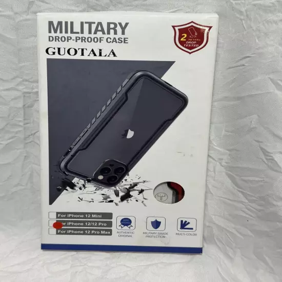 Military Grade Drop Proof Phone Case for iPhone 12/ 12 Pro Red