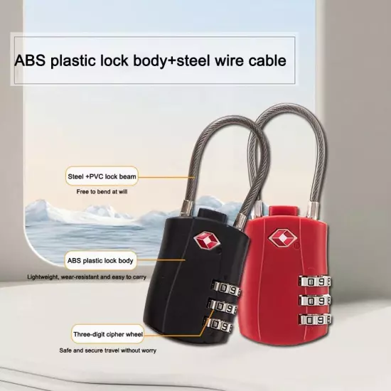 Anti-theft Customs Password Lock TSA Suitcase Luggage Coded Lock Travel