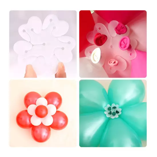 Balloon Flower Clips Ties For Decoration Part Accessories Holder 10 pcs