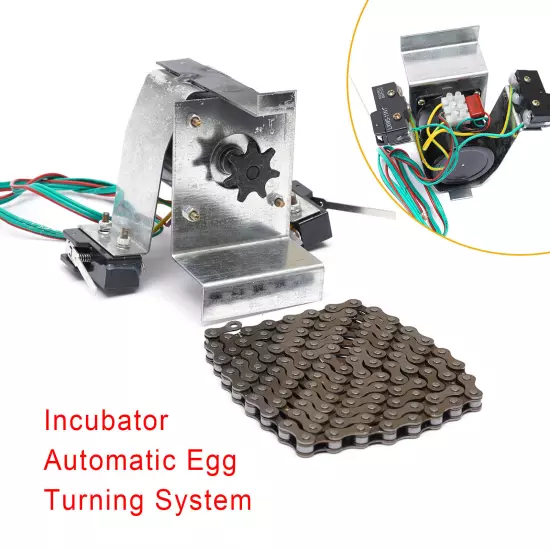 110V Industrial Automatic Egg Hatcher Incubator Egg Turning Rotation System 14W