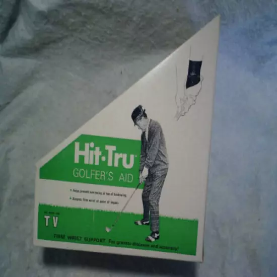 1970 TOMMY BOLT EMPTY BOX Hit Tru Golf Golfers Aid,*empty box only,professional.