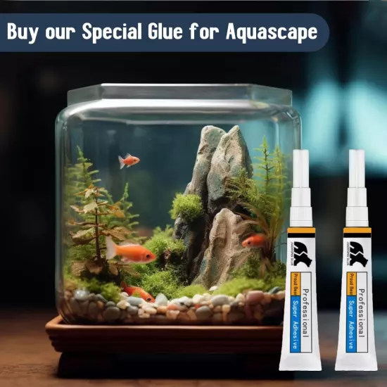 25Pcs Aquarium Glue, Safe and Quick-Drying aquascape Reef Glue Aquarium Safe ...