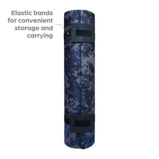 Blue Camo 72 In. X 24 In. Foam Multi-Use Fitness Mat (12 Sq. Ft)