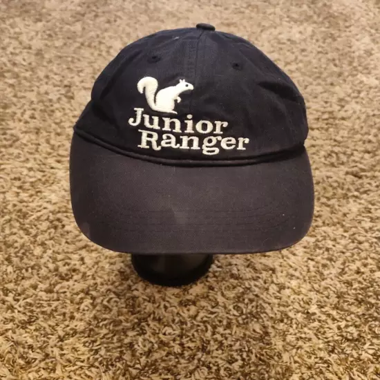 Junior Ranger hat Adult Mens Blue Strap Back Cap Adjustable