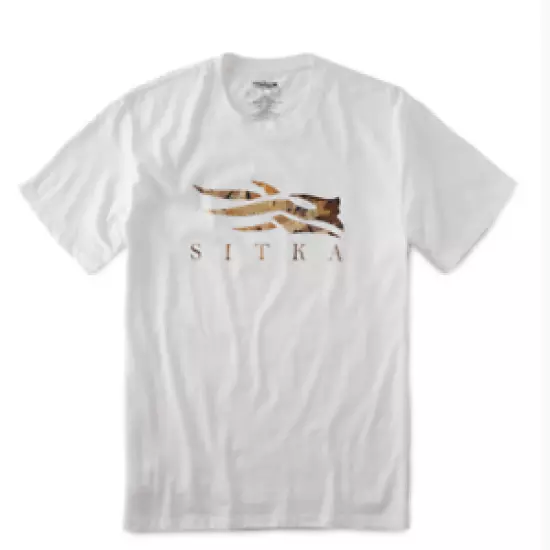 Sitka Mens Core White Tee with Waterfowl March Logo