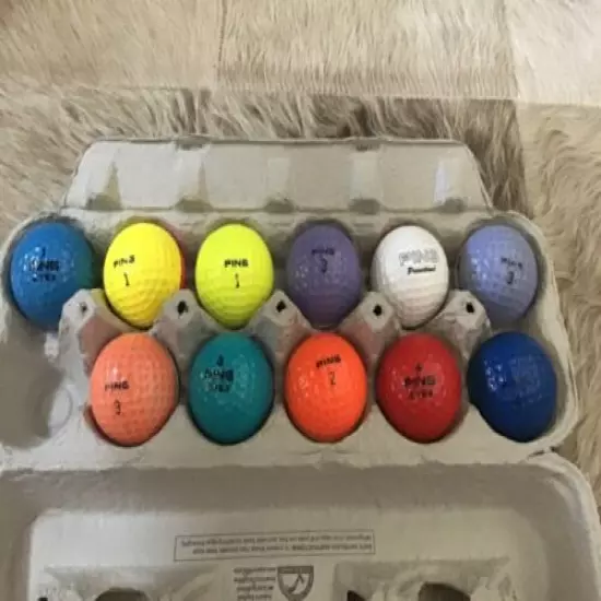 Ping Eye 2 Color Golf Balls - Lot of 11 - Nice!!