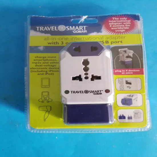 Adacter TRAVELSMART CONAIR UNIVERSAL.4 DEVICES AT ONE .