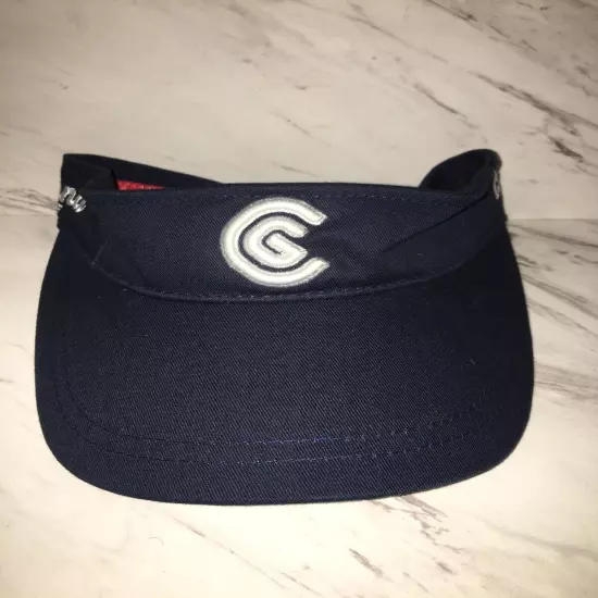 Cleveland Golf Men’s Navy Blue Adjustable Strap Back Golf Visor