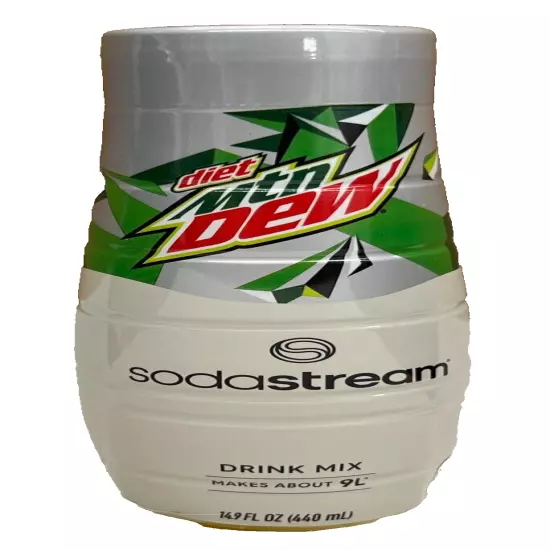 Sodastream Diet Mt Dew Beverage Mix 14.9 oz Soda Stream Mountain Dew