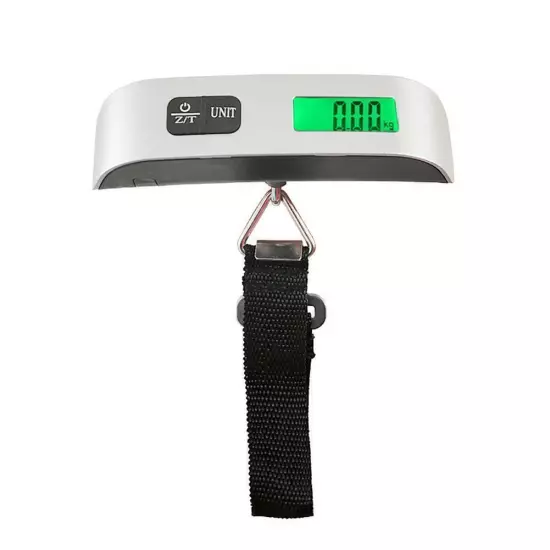 50KG Digital Travel Portable Handheld Weighing Luggage Bag Scales Suitcase Q6U8